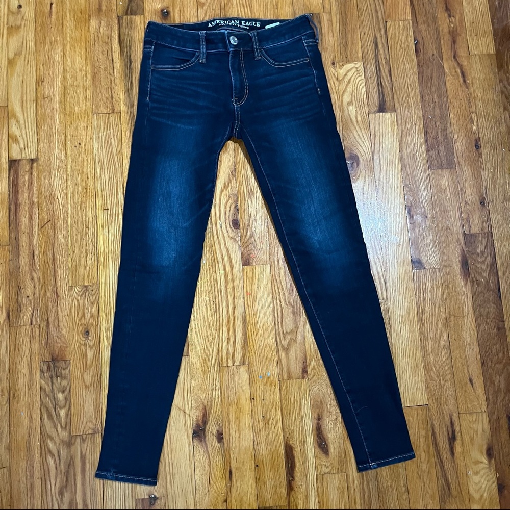 AEO dark wash jeans